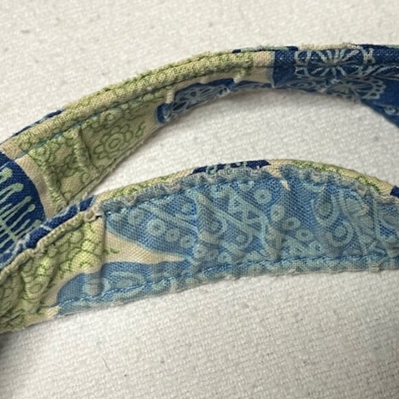 Vera Bradley Quilted Blue Green White Multi Compartments Quilted Shoulder Bag - Picture 16 of 16